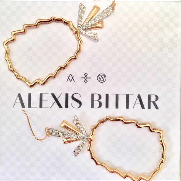 Alexis Bittar pineapple cut out drop earrings New - Picture 6 of 8